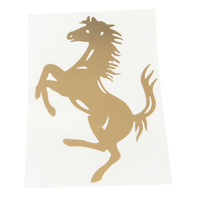 Autocollant cheval or grand modèle