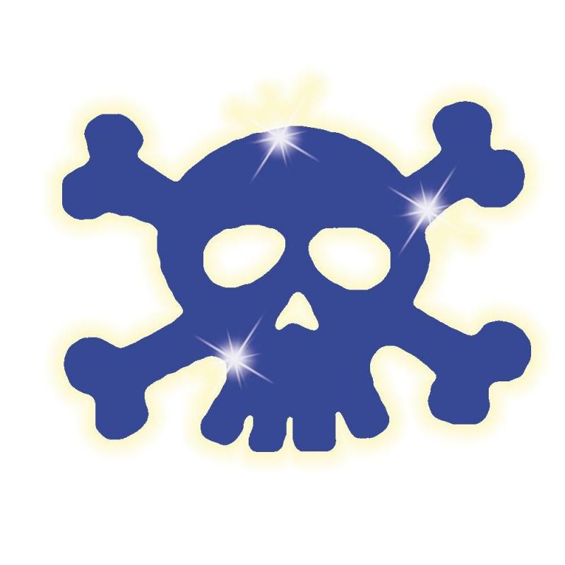 Autocollant Crane bleu réfléchissant