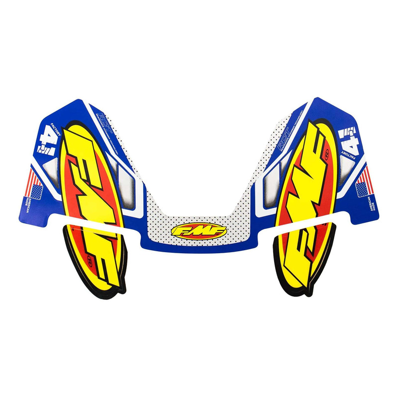 Autocollant d’Échappement FMF Colorways 4.1 pour silencieux Factory 4.1 - Bleu/Jaune