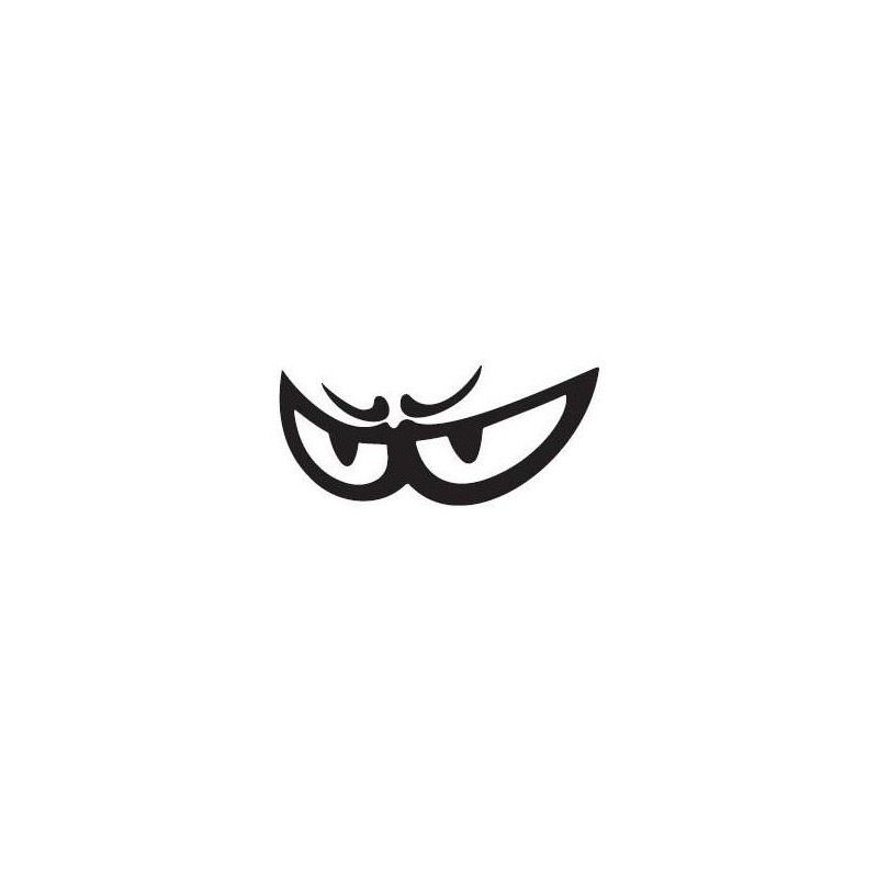 Autocollant des yeux du recul blanc