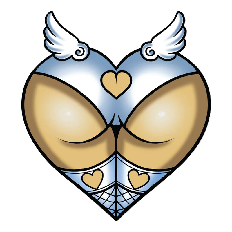 Autocollant Lethal Threat angel ass 60x80 mm