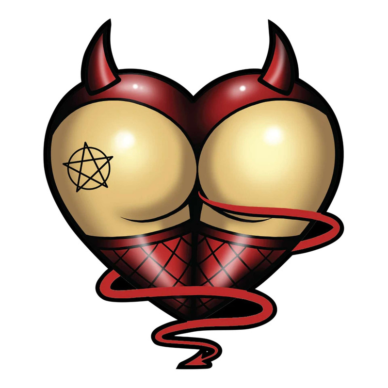 Autocollant Lethal Threat devil ass 60x80 mm