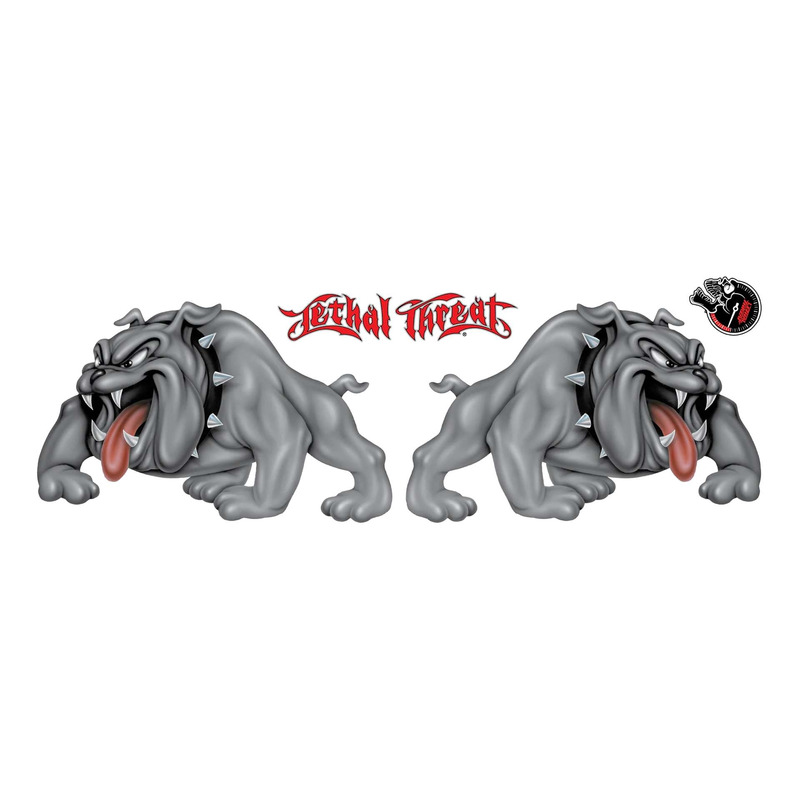 Autocollant Lethal Threat sideview bulldog 250x70 mm