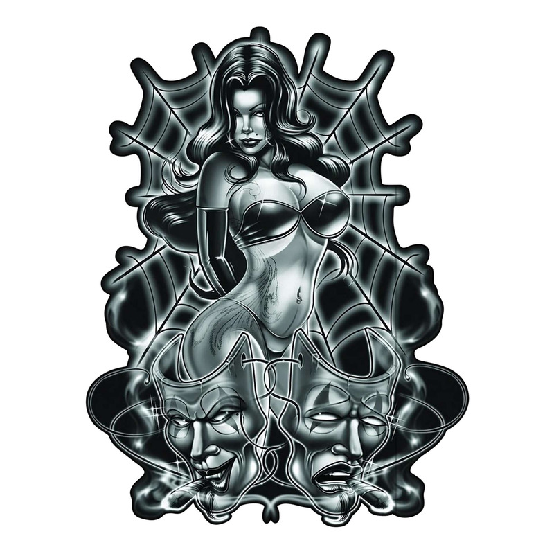 Autocollant Lethal Threat spider woman 150x200 mm