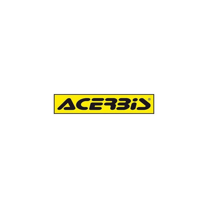 Autocollant logo Acerbis 60cm jaune/noir(5 pièces)