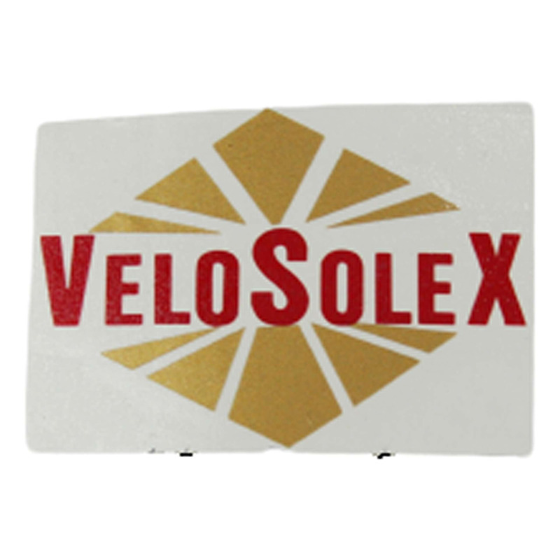 Autocollant losange or/rouge Velosolex