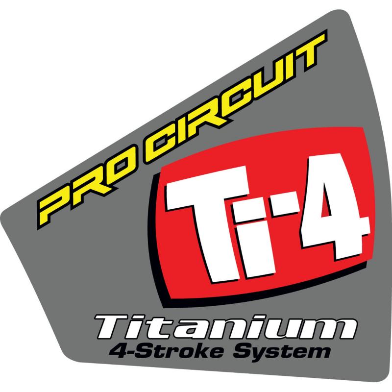 Autocollant Pro Circuit pour embout de silencieux Ti-4 Titanium