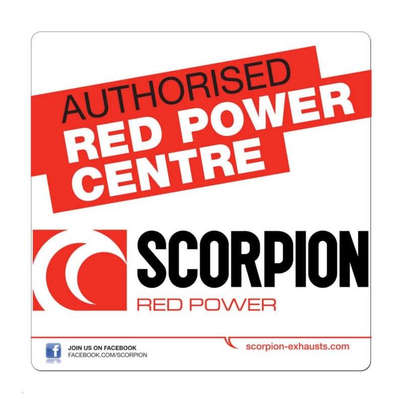 Autocollant Scorpion Authorised Dealer