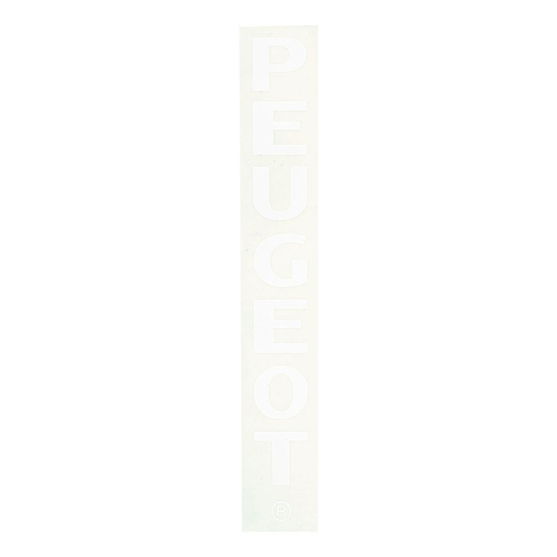 Autocollant stickers « Peugeot » blanc 218x35