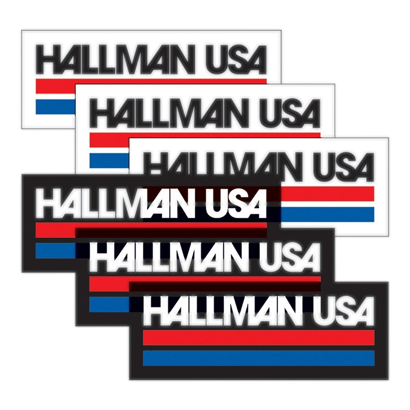 Autocollant Thor Hallman USA plusieurs couleurs et taille pack de 6