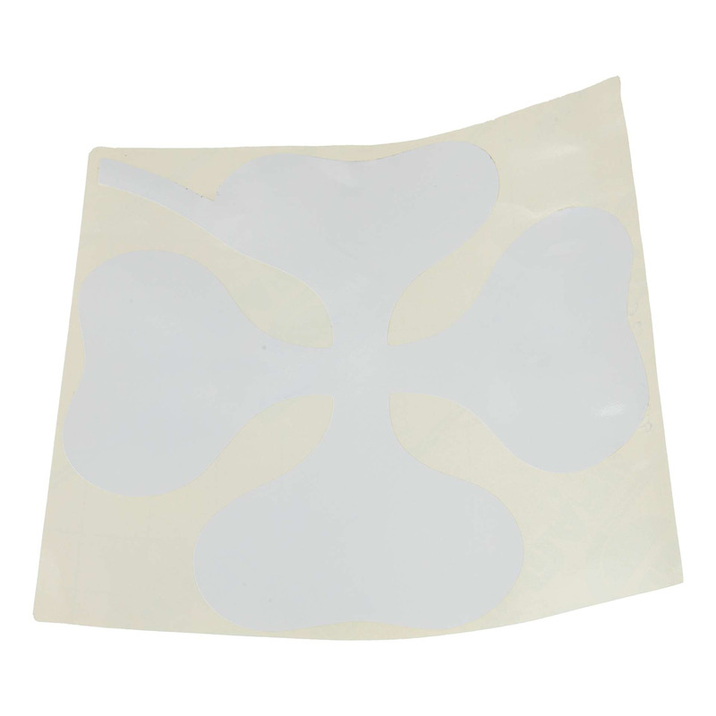 Autocollant trèfle 4 feuilles blanc grand modèle