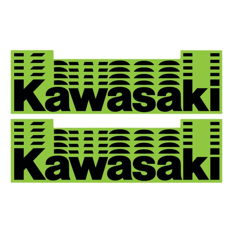 Autocollants D'Cor Visuals - Kawasaki 15 cm (x10)