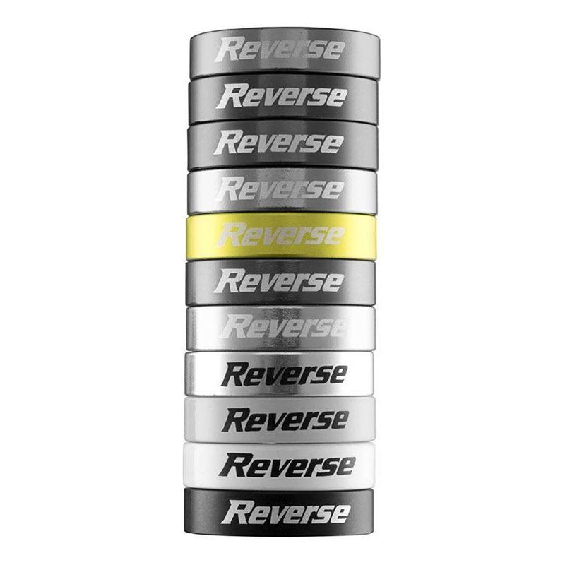 Bagues de serrage de poignÃ©es Reverse Lock-On blanc (x2)