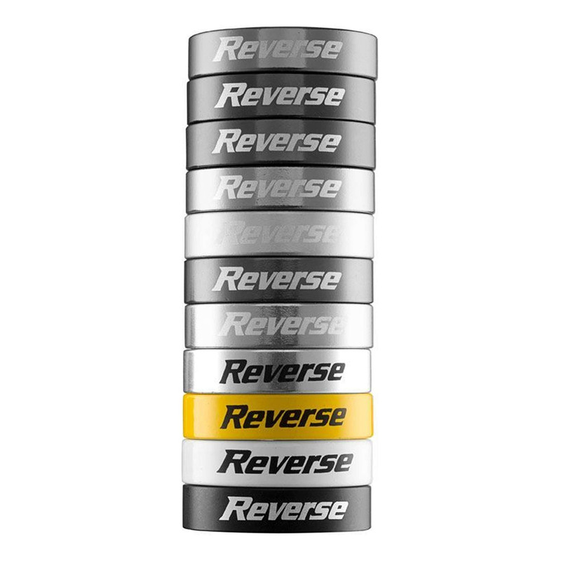 Bagues de serrage de poignÃ©es Reverse Lock-On jaune (x2)