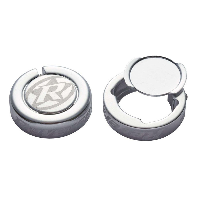 Bagues de serrage de poignÃ©es Reverse Lock-On Chips argent (x2)