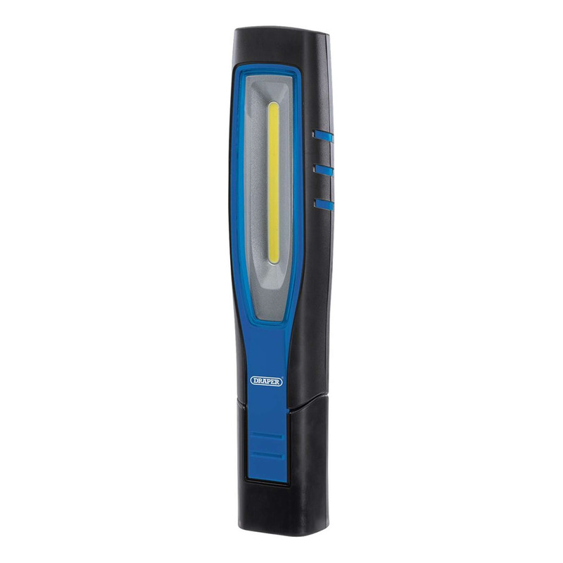 Baladeuse rechargeable USB Draper LED COB SMD 1000 Lumens bleue
