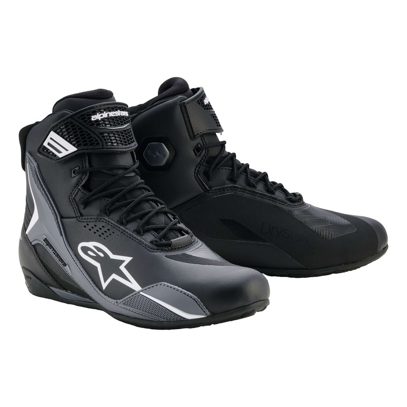 Baskets moto Alpinestars Faster-4 Drystar black/cool gray/white
