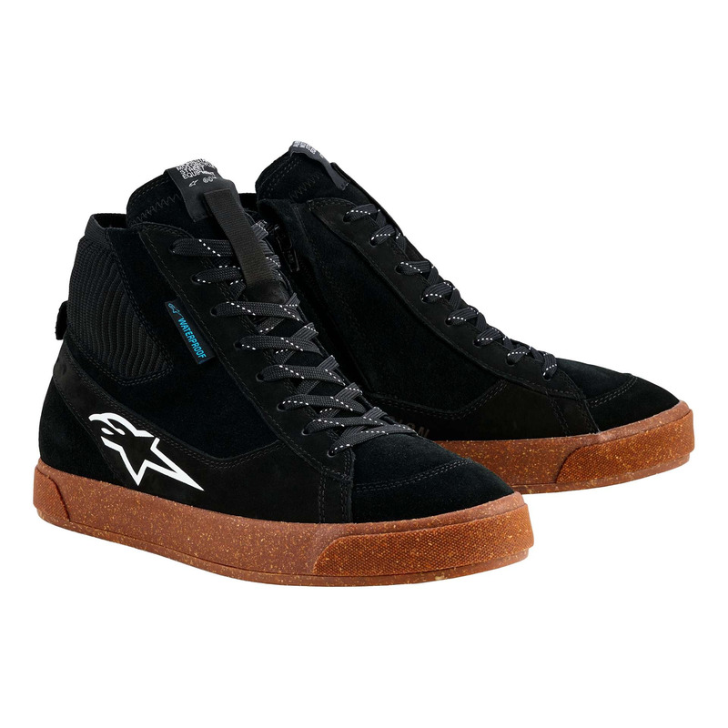 Baskets moto Alpinestars Stated Waterproof black/gum/white- 42