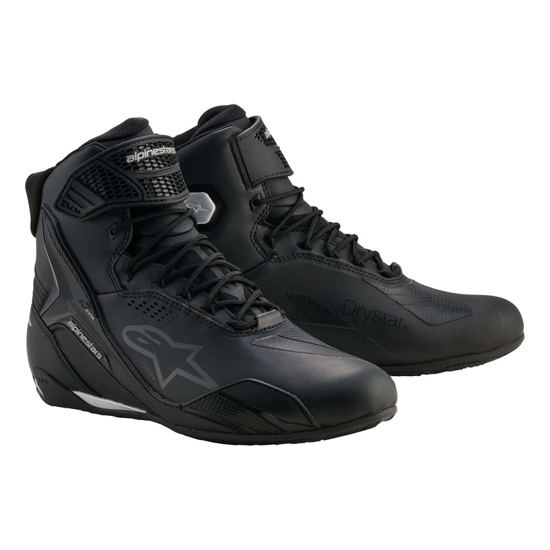 Baskets moto femme Alpinestars Stella Faster-4 Drystar black/silver