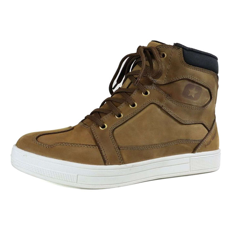 Baskets moto Harisson Branco marron/blanc- 40