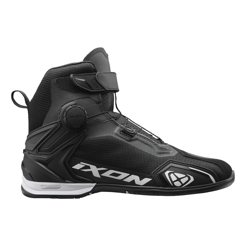 Baskets moto Ixon Bull 2 Air noir/blanc