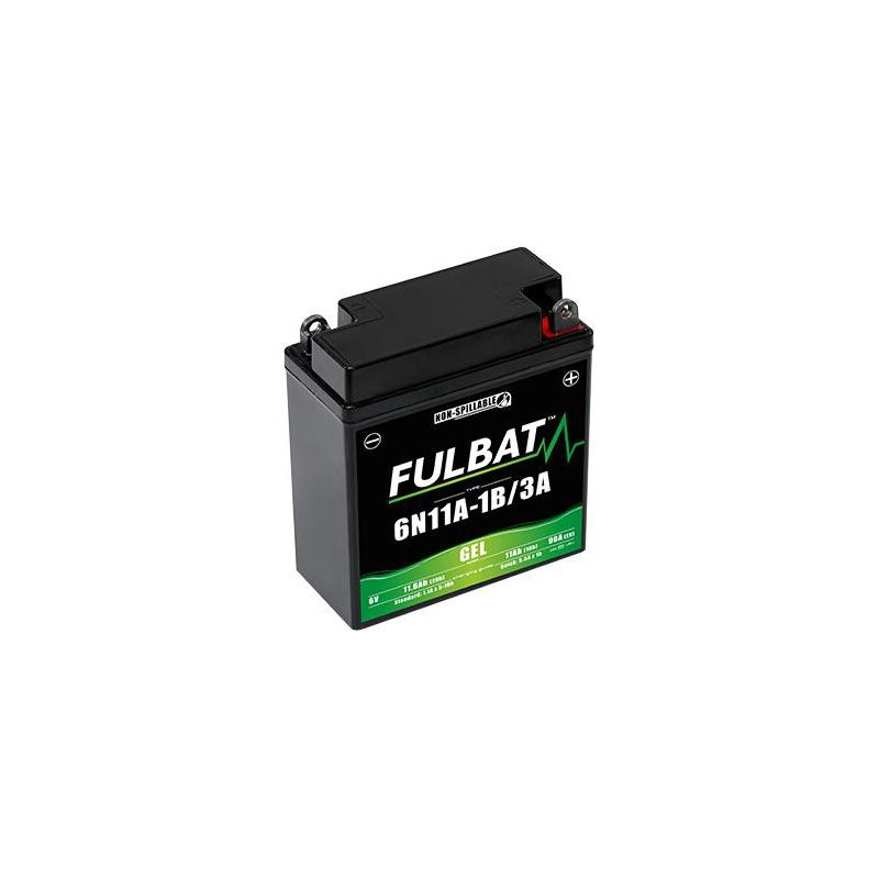 Batterie 6N11A-1B/3A Fulbat 6v 11ah classic