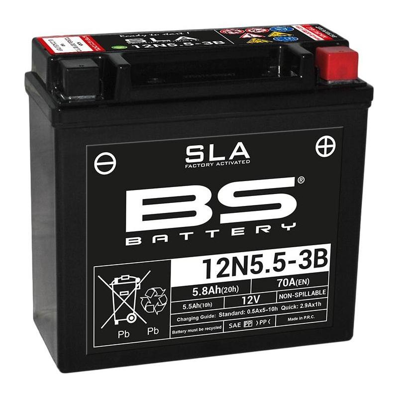 Batterie BS Battery 12N5.5-3B SLA 12V 5,5Ah activée usine