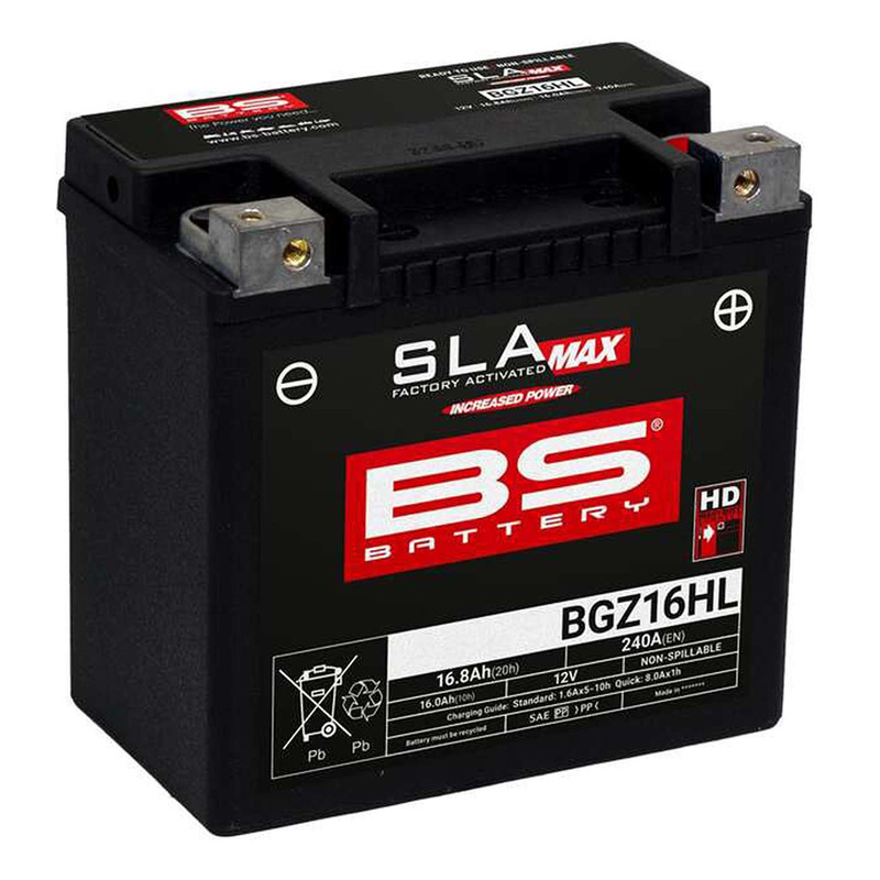 Batterie BS Battery BGZ16HL 12V 16Ah SLA MAX activée usine