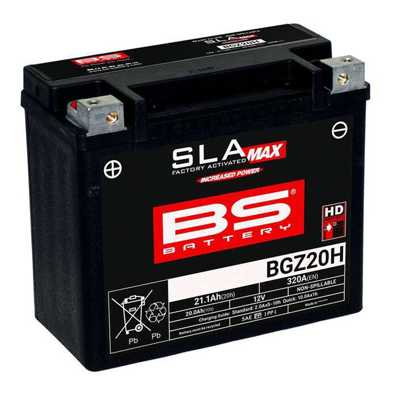 Batterie BS Battery BGZ20H 12V 20Ah SLA MAX activée usine
