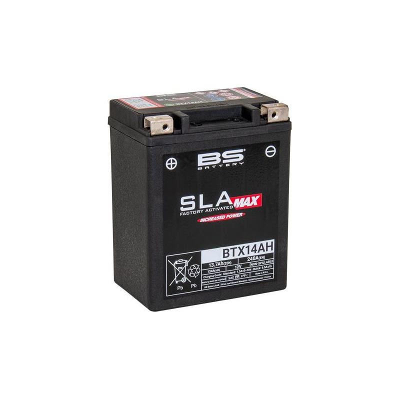 Batterie BS Battery BTX14AH 12V 13,7Ah SLA Max activée usine