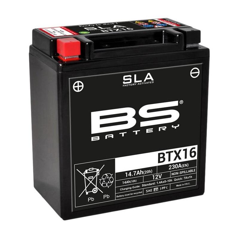 Batterie BS Battery BTX16 12V 14Ah SLA activée usine