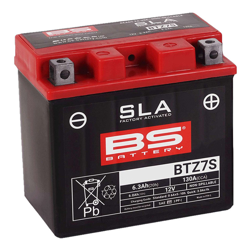 Batterie BS Battery BTZ7S 12V 6,3Ah SLA activée usine