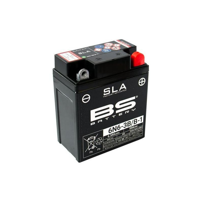 Batterie BS Battery SLA 6N6-3B/B-1 6V 6,3Ah activÃ©e usine