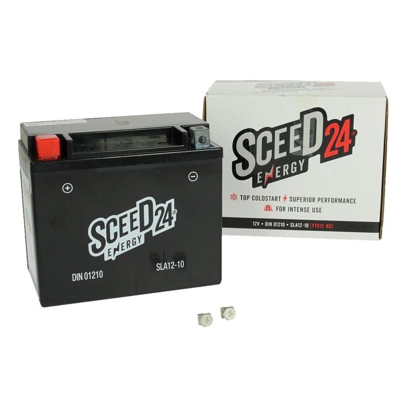 Batterie gel Sceed24 SLA12-10 12V 10Ah (YTX12-BS) - Pièces Electrique sur  La Bécanerie
