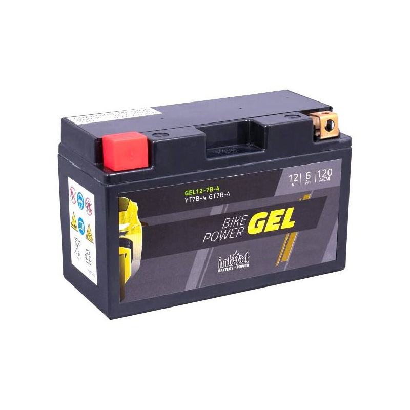 Batterie intact GEL YT7B-4 12V 6Ah prête à l’emploi