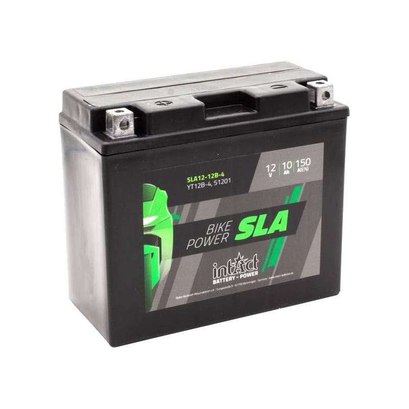 Batterie Intact SLA YT12B-4 12V 10Ah prête à l’emploi