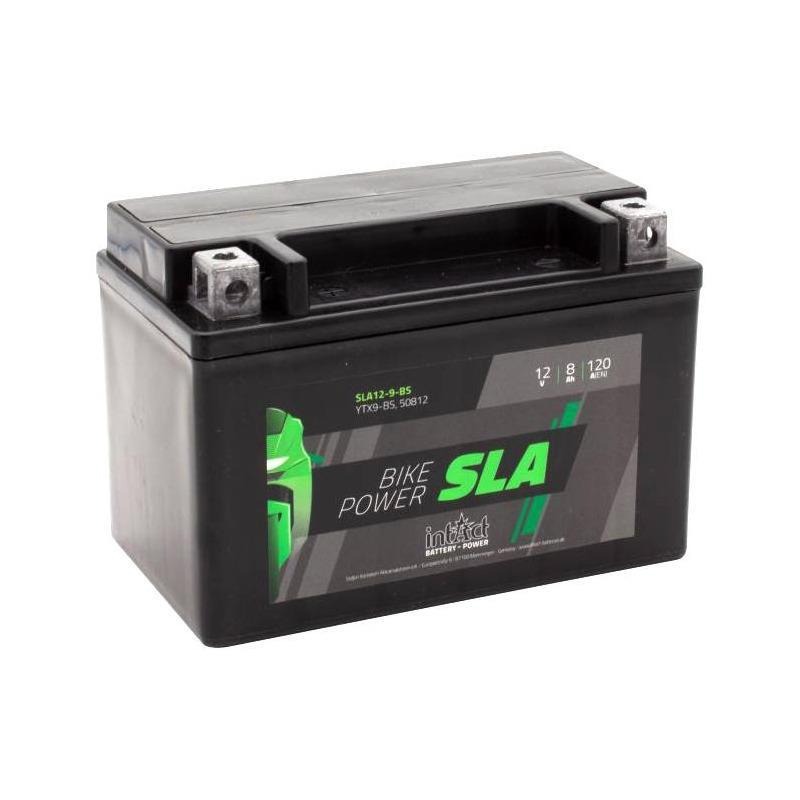 Batterie intact GEL YTX9-BS 12V 8Ah prête à l'emploi - Pièces Electrique  sur La Bécanerie