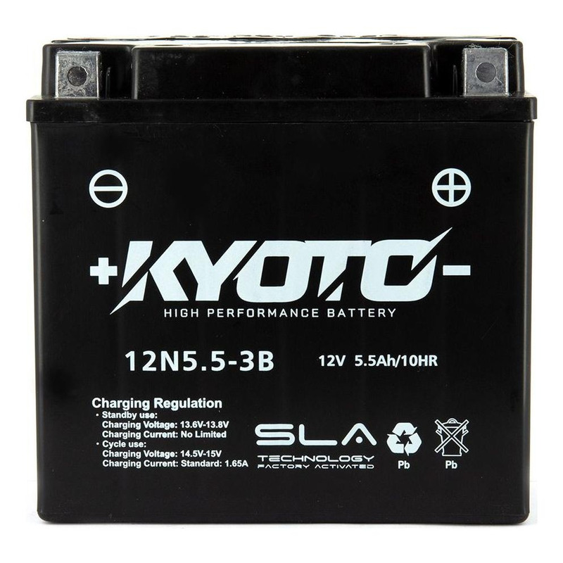 Batterie Kyoto 12N5.5-3B SLA AGM prête à l'emploi