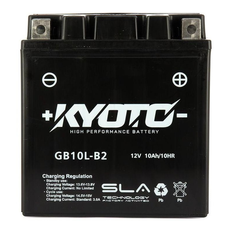Batterie Kyoto GB10L-B2 SLA AGM prête à l'emploi