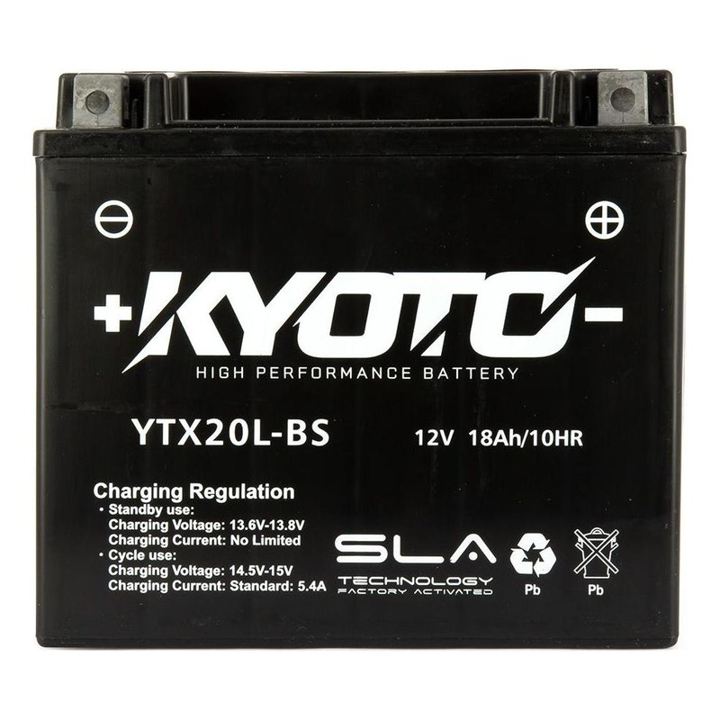 Batterie Kyoto GTX20L-BS SLA AGM prête à l'emploi
