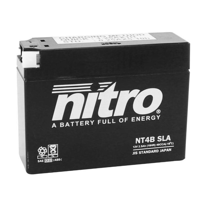 Batterie Nitro NT4B 12V 2.5Ah prête à l’emploi