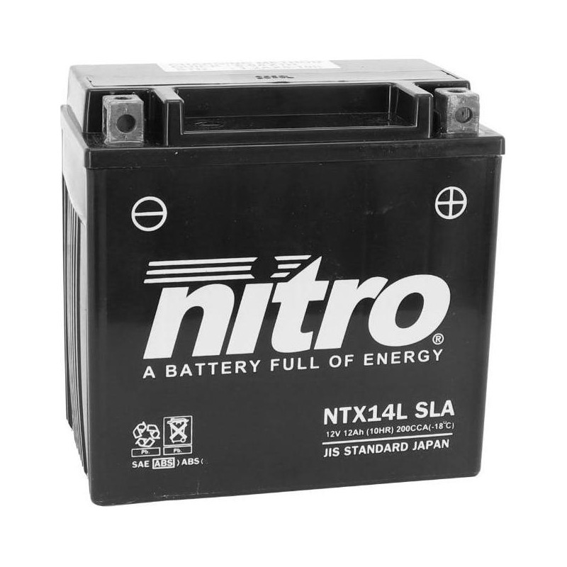 Batterie Nitro NTX14L 12V 12Ah prête à l’emploi