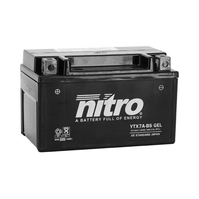 Batterie Nitro NTX7A 12V 6Ah prête à l’emploi