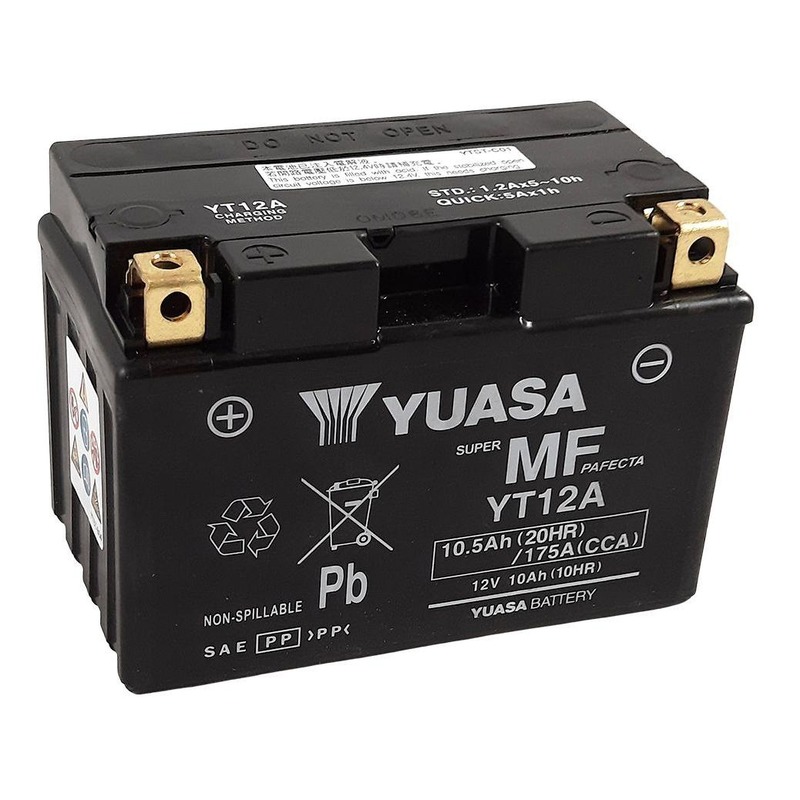 Batterie Yuasa YT12A-BS - SLA AGM12V 10,5 Ah prête à l’emploi