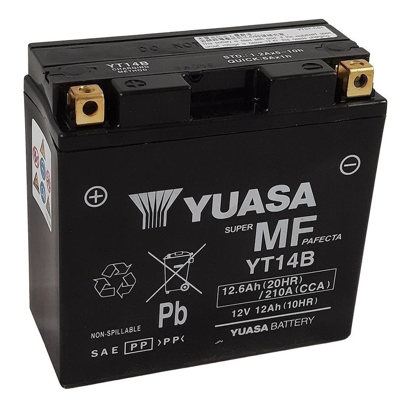 Batterie Yuasa YT14B-BS - SLA AGM12V 12,6 Ah prête à l’emploi