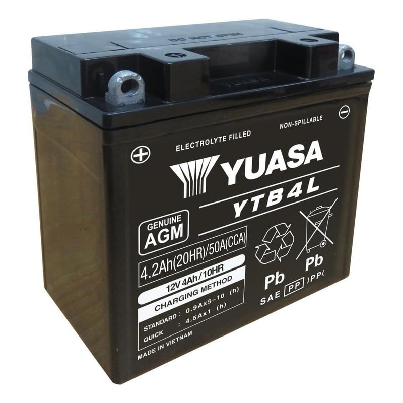 Batterie Yuasa YTB4L (FA) 12V 4,2Ah