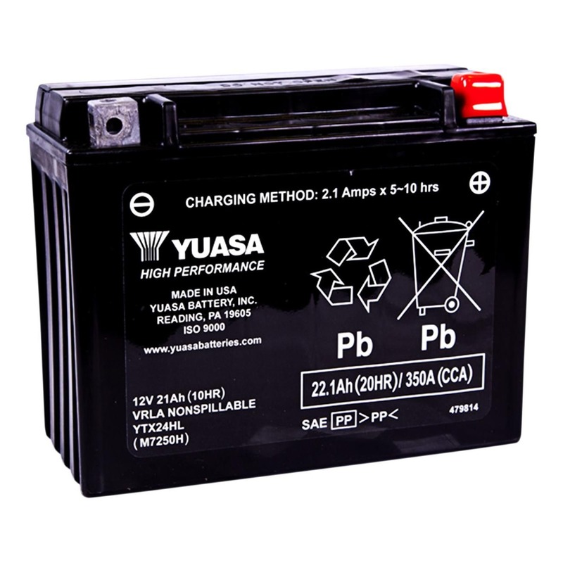 Batterie Yuasa YTX24HL 12V 21Ah prête à l’emploi