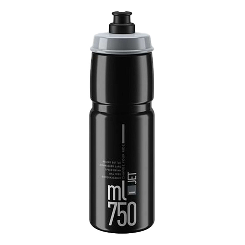 Bidon Elite Jet 750ml Noir/Gris