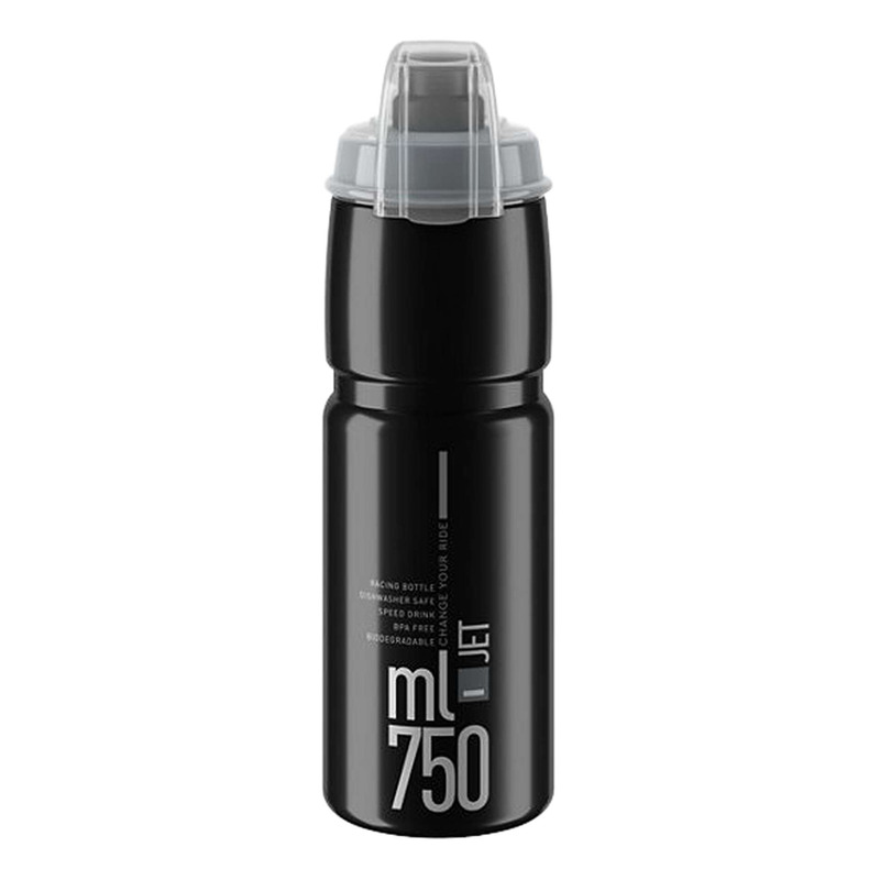 Bidon Elite Jet Plus 750ml Noir/Gris