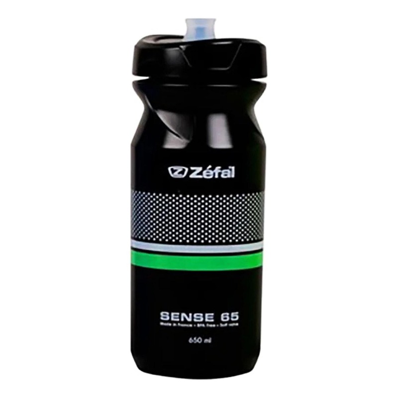 Bidon Zéfal Sense Soft 65 650ml vert/noir (bouchon visser)